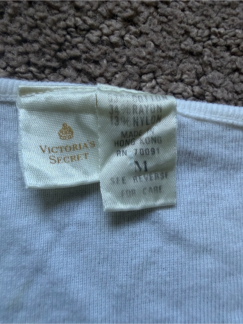 Vintage Victoria’s Secret Gold Label White Lace Tank Top Medium Y2K Coquette - Picture 3 of 4